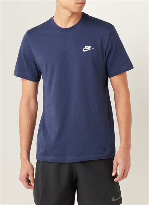 nike shirt donkerblauw|Black Tops & T.